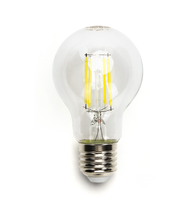 LED Filament pære A60, E27, - 4W, 6500K, Klar