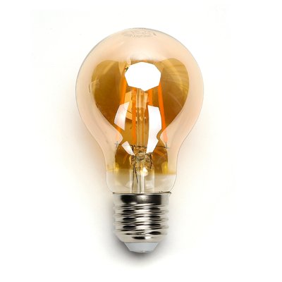 LED Filament pære A60 E27 - 4W, 2200K Amber - Kulør : Ekstra varm