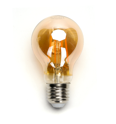 LED Filament pære A60 E27 - 4W, 2200K Amber