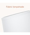 Harzlamp Bordlampe E14-01 - Hvid Lampeskærm, Grå Fod