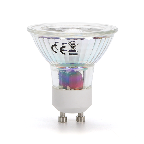 LED A5 GU10 COB 3W 3000K Glas