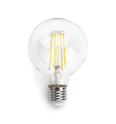 LED Filament pære G80 E27 4W 2700K Klar