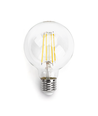 Outlet: LED Filament pære G80, E27, 6W, 2700K, Klar