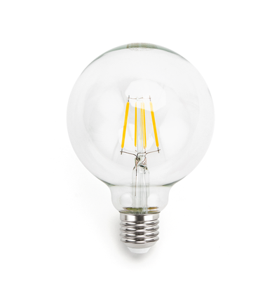 LED Filament pære G95 E27 - 4W 2700K Klar