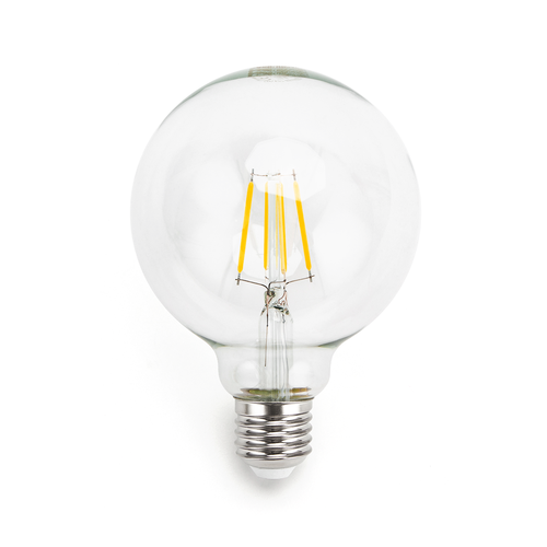 LED Filament pære G95 E27 6W - 2700K Klar