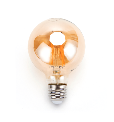 LED Filament pære G80 E27 4W - 2200K Amber