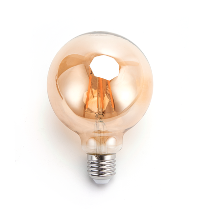 LED Filament pære G95 E27 - 4W 2200K Amber