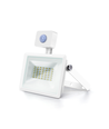 Outlet: LED Sensor Slim Projektør Hvid, 30W, 4000K, Støbt Aluminium