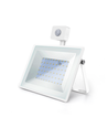 LED Sensor-Slank Projektør Hvid, 50W, 4000K, Støbt Aluminium