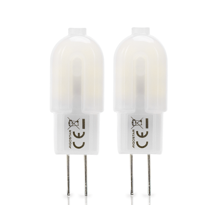 LED G4 1.3W 6500K Hvid - Dobbelt pakke - Kulør : Kold