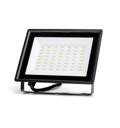 LED Projektør 50W 6500K/05 - Sort Støbt Aluminium - 22,5cm