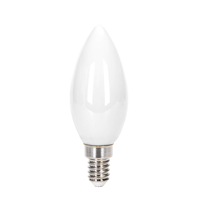 Hvid Lampe Skærm C35 E14 4W 2700K Filament