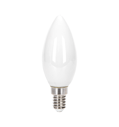 LED Filament pære C35 - E14 4W 2700K, mat hvid