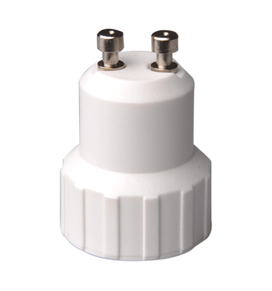 Adapter GU10 til E14 - Hvid