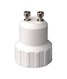 Adapter GU10 til E14 - Hvid