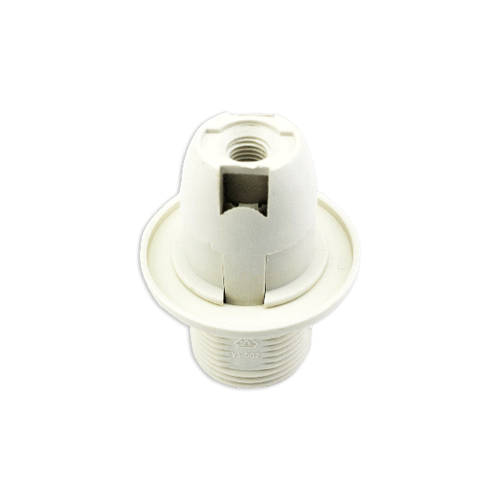 E14 Halvt-gevind Hurtig-tilslutning Lampeholder - Plastik, Hvid
