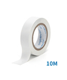 PVC Elektrikertape, 0.13mm x 17mm x 10m - Hvid