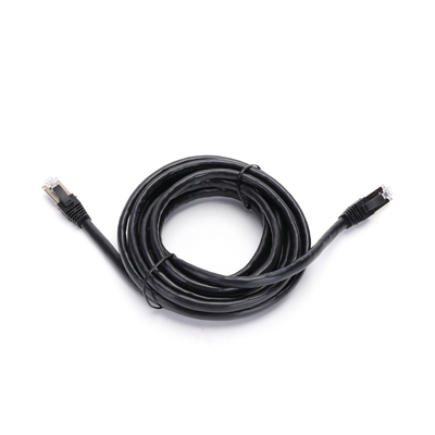 Cat7 Patchkabel 3m - Rundt Kabel - Sort