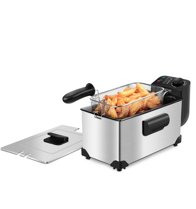 Agni Friture gryde i Rustfrit Stål, 2200W, 3L