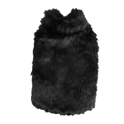 Billede af Hundepælsfrakke - L30cm, Sort