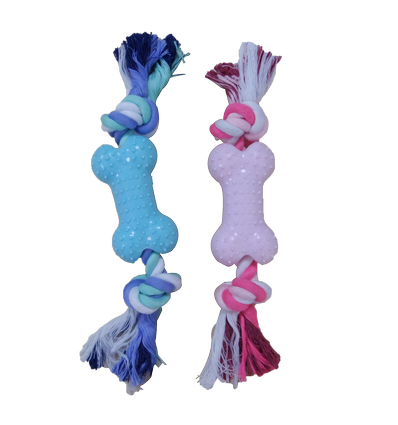 Reb med TPR-Legetøj - 24,13 cm, Blå/Pink, 2-Farvet Mix