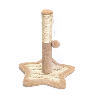 Mini Katte Kradsetræ - Beige - L33,5 x B33,5 x H38 cm