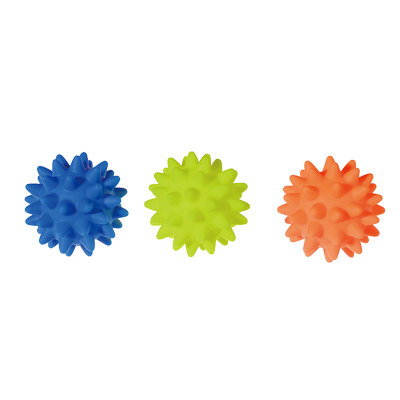 Billede af Pop Ball Vinyl Legetøj, D6,5 cm - Blå/Gul/Orange