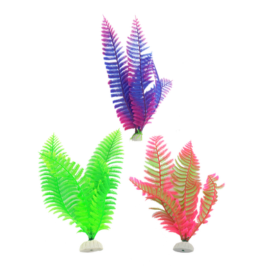 Billede af Enkeltgren Plastikplante 01 - 20 cm - 3-Farveblanding