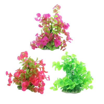 Billede af Plastikplante 02 - 20cm, 3-Farvemix