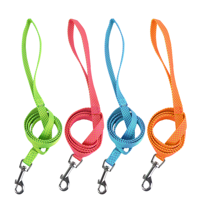 Hundesnor - W1,5*L120cm - Pink / Fluorescerende Orange / Fluorescerende Grøn / Blegblå