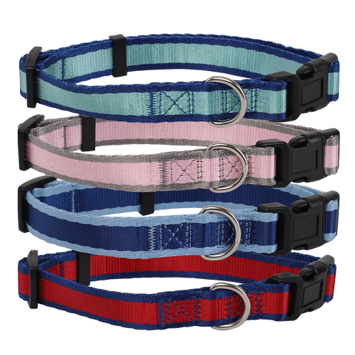 Hundehalsbånd B1,5*L25-40 cm - Lyserød/Rød/Mørkeblå/Lyseblå