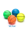 Gummiskum Basketball D5.7cm - Fluorescerende Gul/Orange/Grøn/Blå