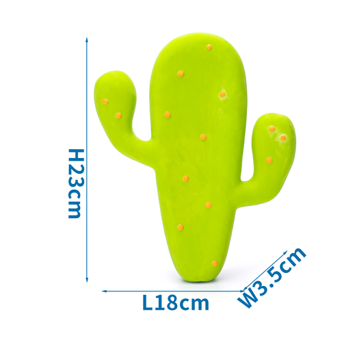 Latex Toys Kaktus - Grøn, L23 x B18 x H3,5 cm