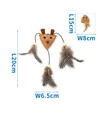 Kattelegetøj med Kattemint - Brun, L15xB8cm / L20xB6,5cm