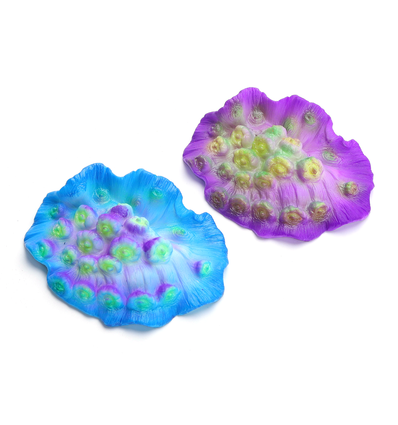 Fluorescerende Glødende Koral, Blå/Lilla - L9 x B7.3 x H2.3 cm