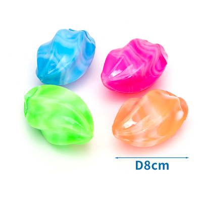 LED Blinkende Carambola Bolde - D8cm - Pink/Grøn/Blå/Orange