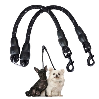 Reflekterende Hundesnor - D1.2 L40cm, Sort