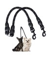 Reflekterende Hundesnor - D1.2 L40cm, Sort