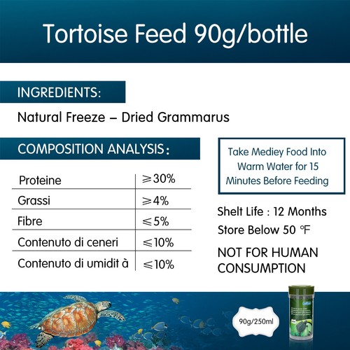 Skildpaddefoder Sticks - 90g/flaske