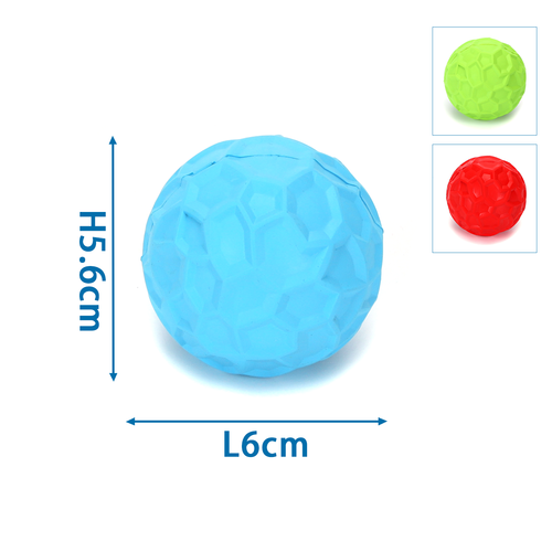 Lille Murstensmønster Bold - L6*W5,6 cm - Blå/Grøn/Rød, assorteret 1 stk.