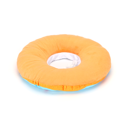 Bomuldshalsbånd "L Doughnut" - Blå