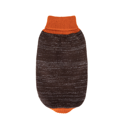 Se Kontrastfarvet Sweater med Sølv Lurex - Orange/Brun | Grå/Grå | Sort/Marineblå - Størrelser: XS (20 cm) | S (25 cm) | M (30 cm) hos Aigostar.dk