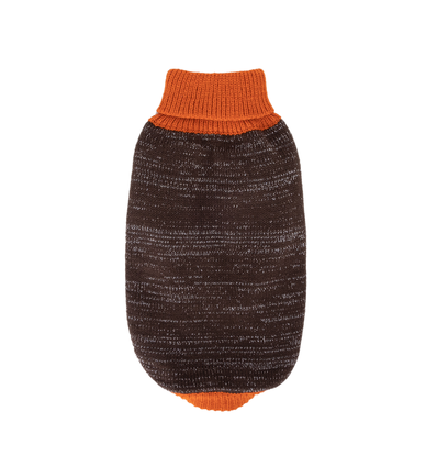 Kontrastfarvet Sweater med Sølv Lurex - Orange/Brun | Grå/Grå | Sort/Marineblå - Størrelser: XS (20 cm) | S (25 cm) | M (30 cm)