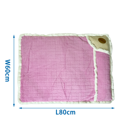 Fløjl Kæledyrspude PV - Svamp, 5 cm - 80 x 60 cm, Pink