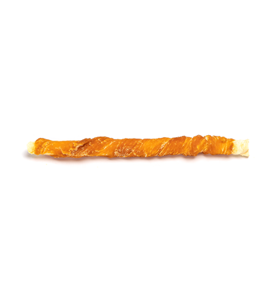 Kylling- & Torsk Rullede Chips - L: 10 cm, Hvid/Orange