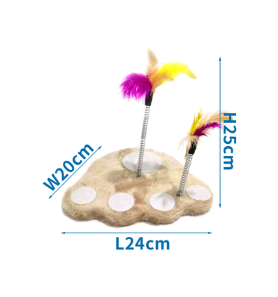 Killinge legetøj med kradsefunktion - L24*B20*H25 cm, Lysebrun