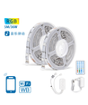 WB Wifi Smart LED RGB Strip - 2x5M med 28-Knaps Fjernbetjening & 3-Tast Styringsboks, 36W