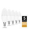 Outlet: Aigostar LED A5 C37 7W, E14 fatning - 3000K