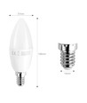 Outlet: Aigostar LED A5 C37 7W, E14 fatning - 3000K