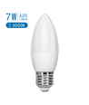 Aigostar LED A5 C37 7W, E27 fatning - 6400K, Sæt af 5 stykker